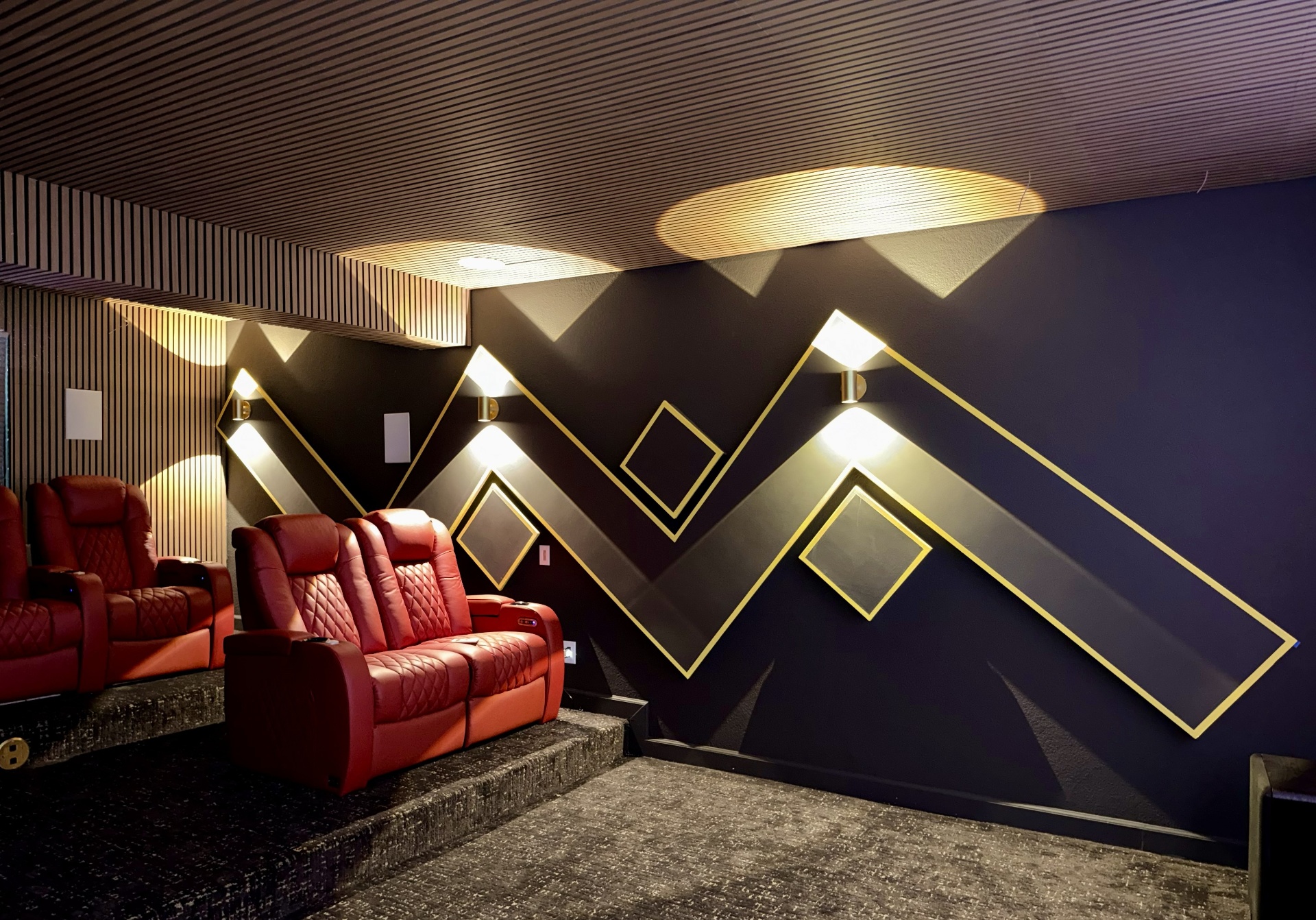 Basement Media Room — Finished