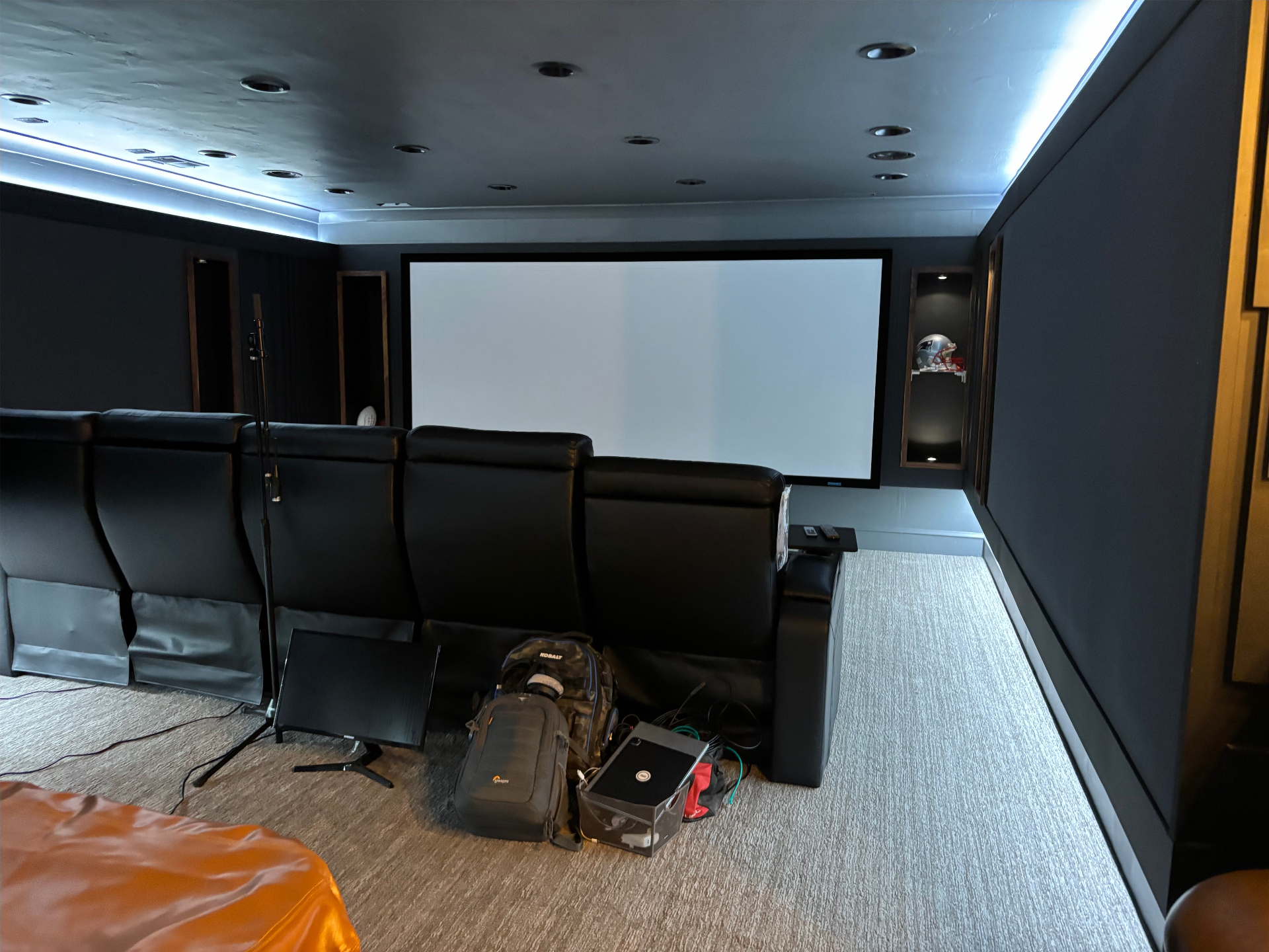 Home Theater — Screen & Seating Installed