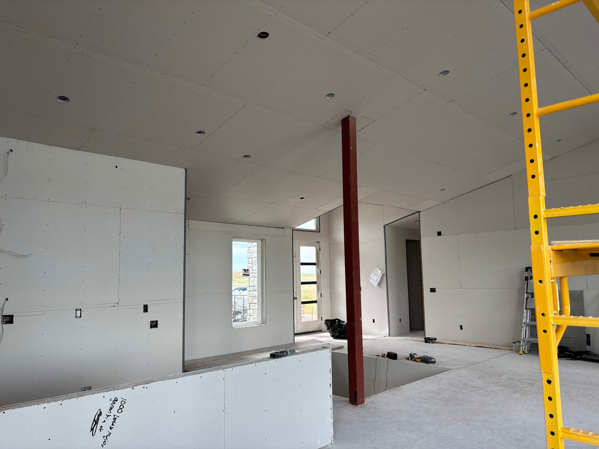 Great Room — Wall & Ceiling Installation